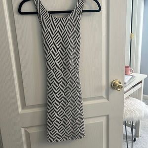 Black and white dress